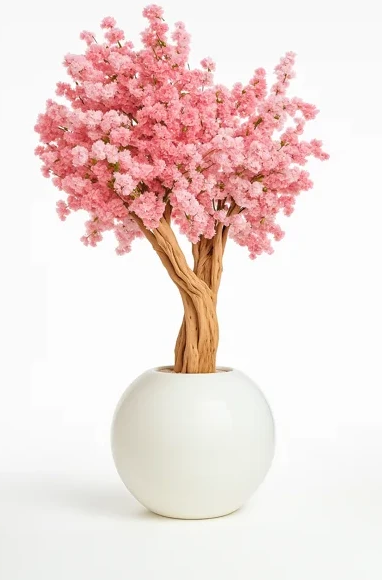 Planta artificial grande "Vazz" con maceta incluida.