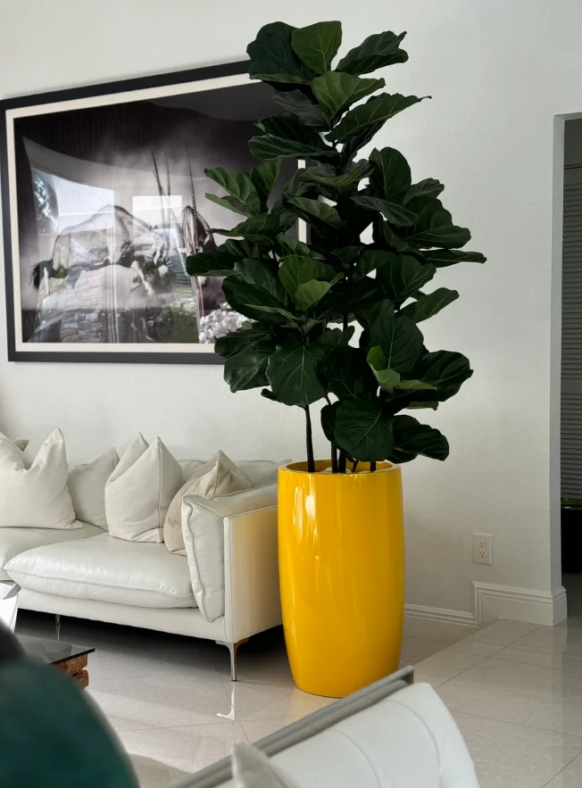 Planta artificial grande "Lisboa" con maceta incluida.