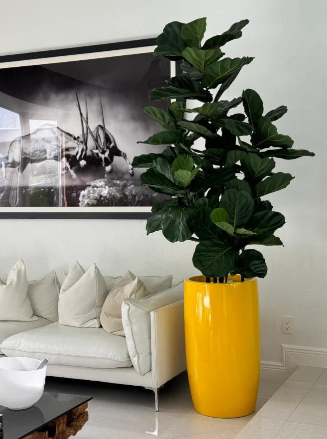 Planta artificial grande "Lisboa" con maceta incluida.