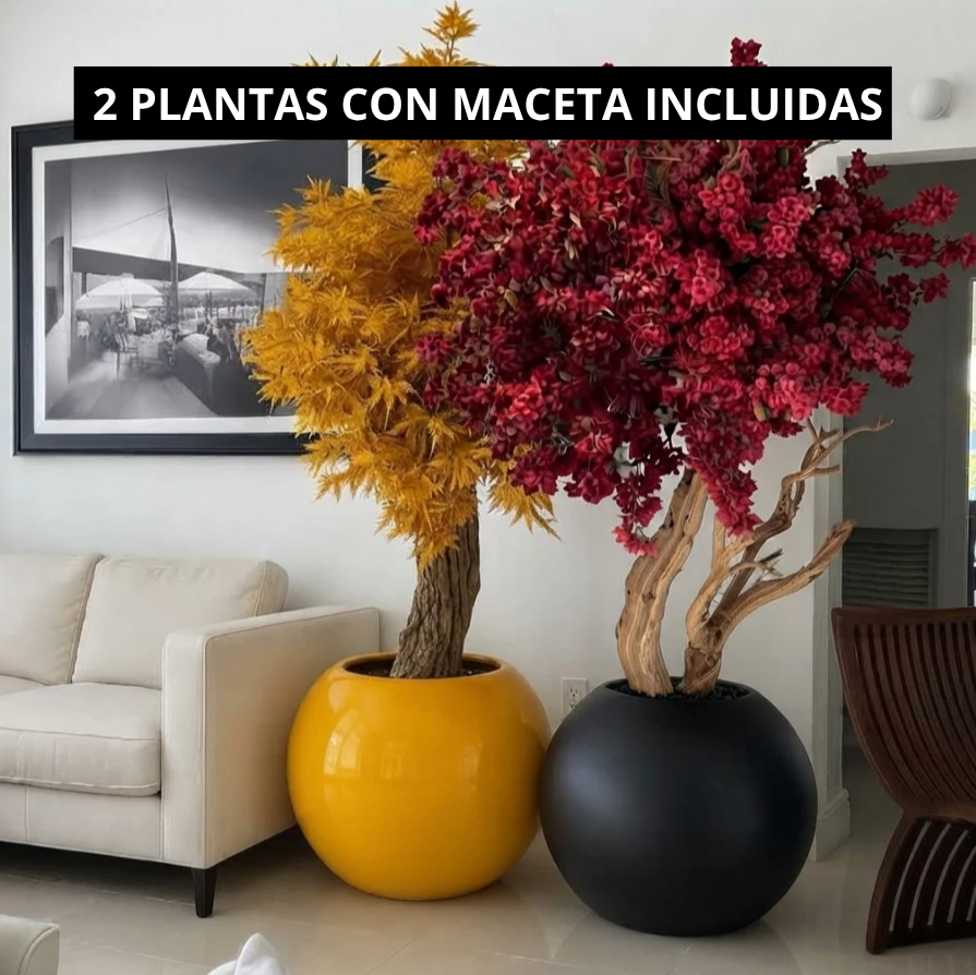 2 plantas artificiales con maceta incluida 7 (OFERTA)